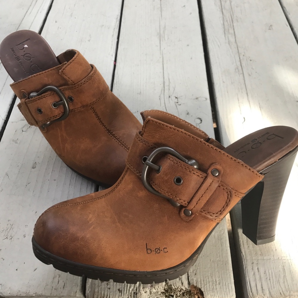 New Leather BOC Mule Clogs